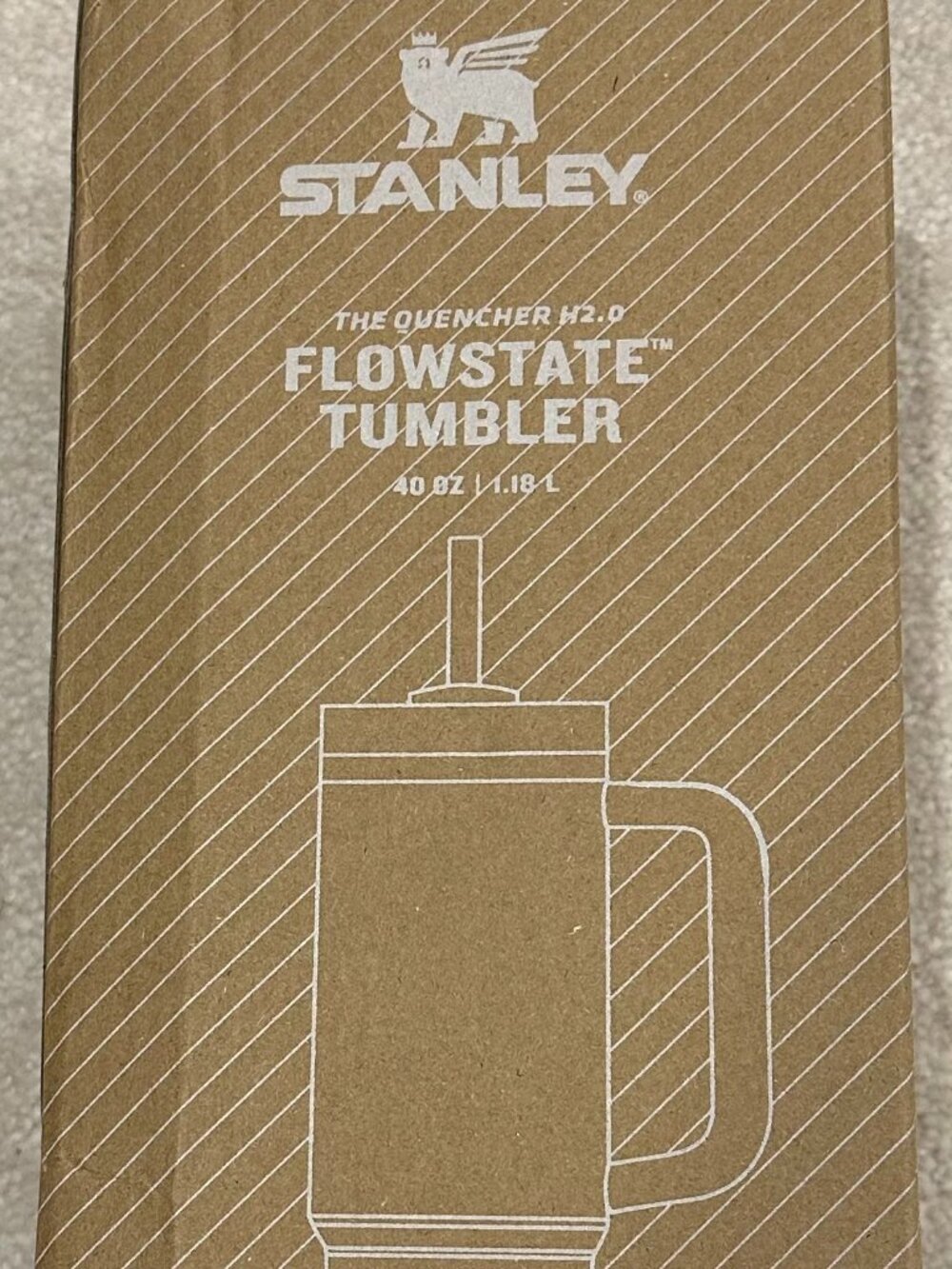 💗 Birthday Anniversary Gift Stanley LV Brown Tumbler w/ Gem 💗 - Picture 6 of 7